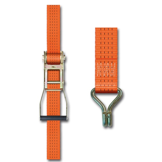 SpanSet SPANNFIX Zugratsche 2500/50 - 8 m - mit Karabinerhaken - zweiteilig - (2.500 daN, 50 mm)