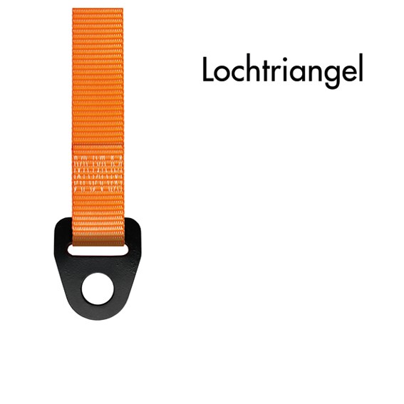 SpanSet Klemmschloss-Zurgurt 120/25 - 6 m - mit Lochtriangel - zweiteilig - (120 daN, 25 mm)