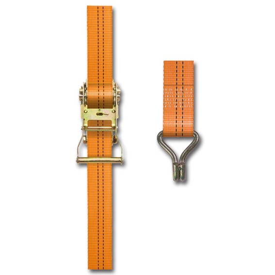 Stück - SpanSet SPANNFIX Druckratsche 1000/35 - 4 m - ohne Haken - einteilig - (2.000 daN, 35 mm)