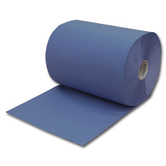 Rolle - MULTICLEAN plus - 190 m / 36 cm x 38 cm perforiert -3-lagig - blau - Wischtücher