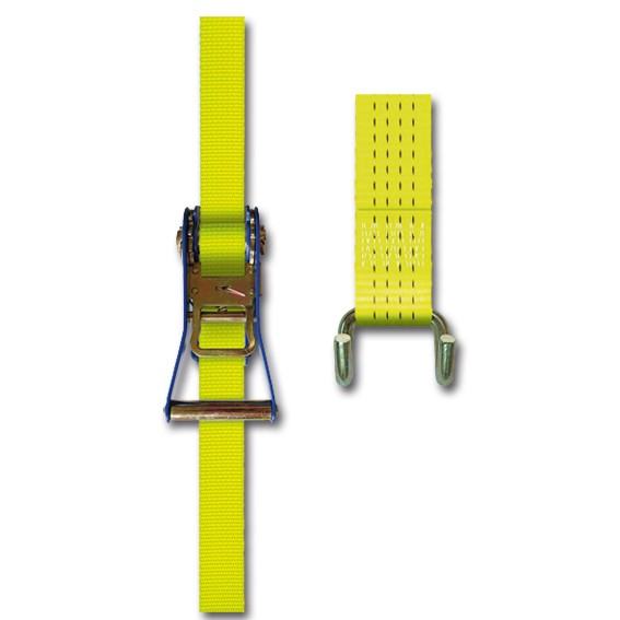 Stück - SpanSet Qualitäts-Druckratsche 500/25 - 4 m - ohne Haken - einteilig - (1.000 daN, 25 mm)