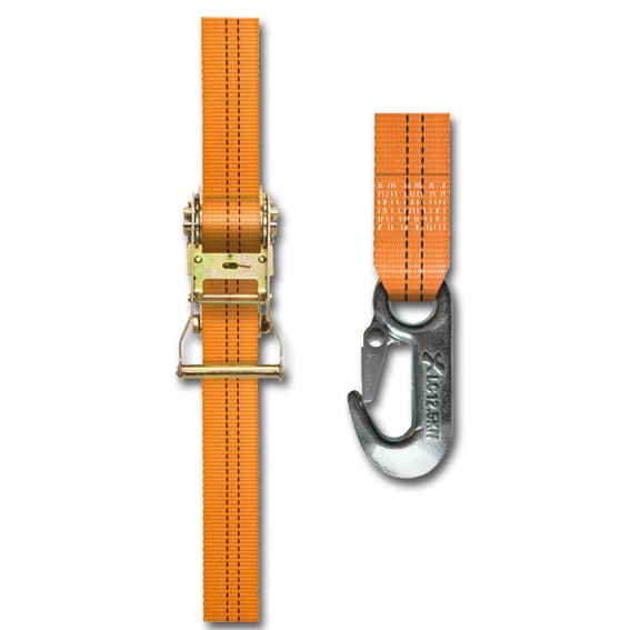 Stück - SpanSet SPANNFIX Druckratsche 1000/35 - 4 m - ohne Haken - einteilig - (2.000 daN, 35 mm)