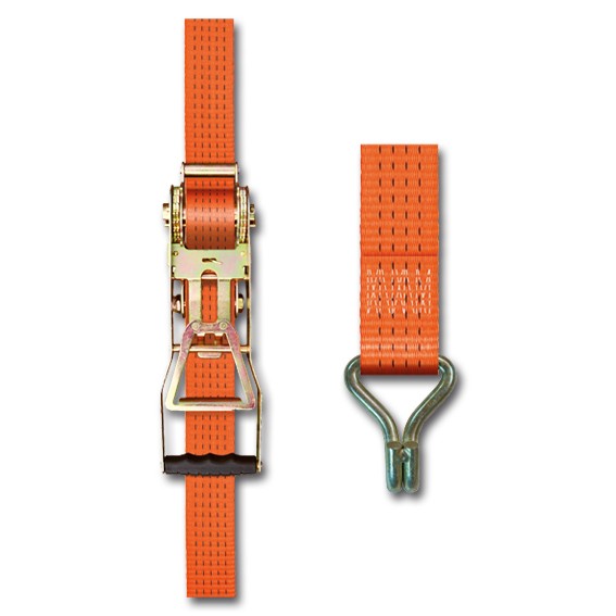 Stück - SpanSet ERGO Zugratsche 2500/50 - 8 m - mit Spitzhaken - zweiteilig - (2.500 daN, 50 mm)